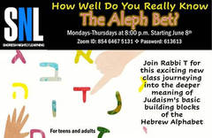Banner Image for Rabbi T's The Aleph Bet Class